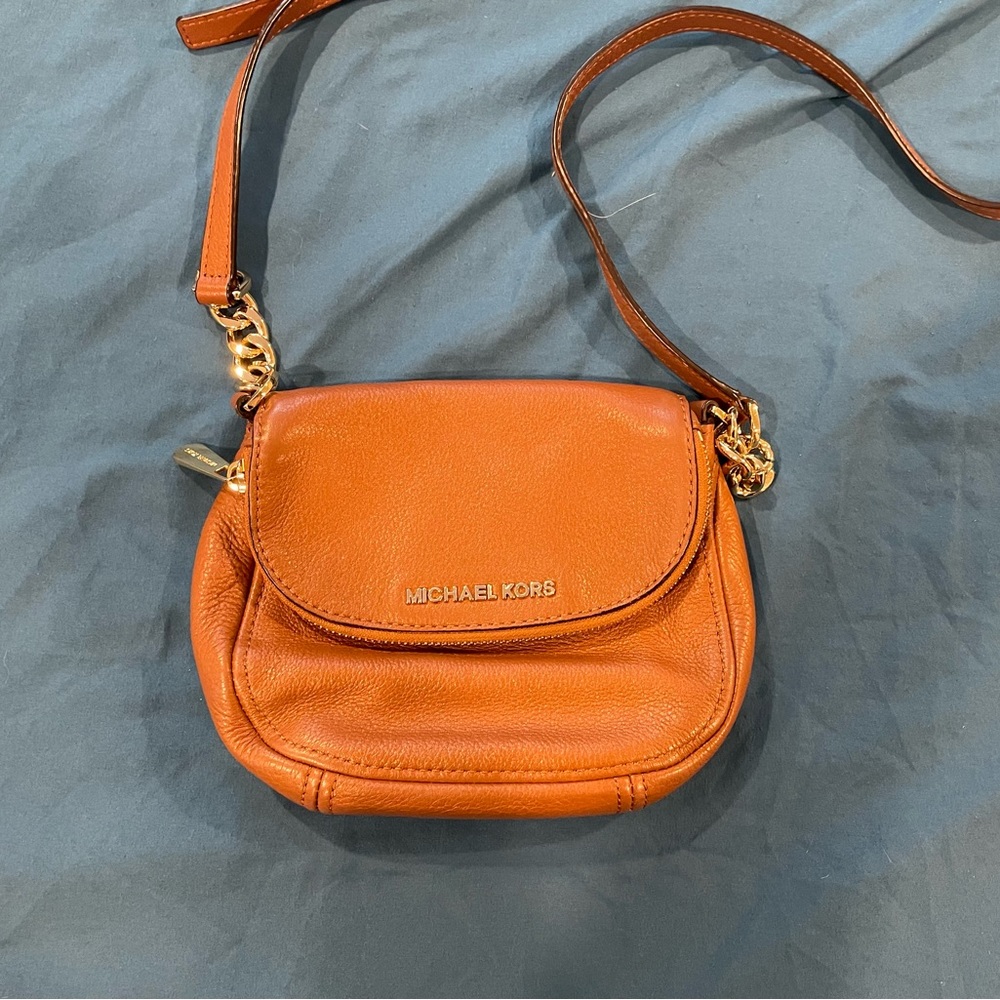 Tan Michael Kors cross body bag
